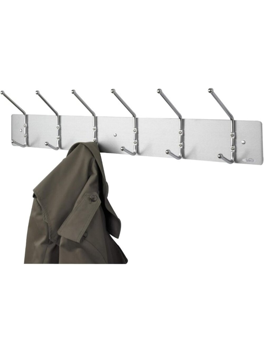 Stylish Wall Mount Coat Rack with 6 Hooks for Coats, Bags & Umbrellas